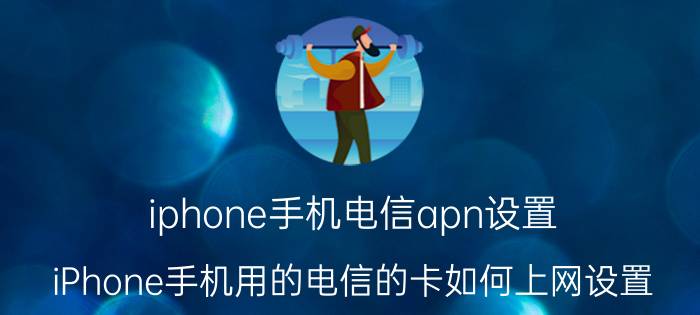 iphone手机电信apn设置 iPhone手机用的电信的卡如何上网设置？